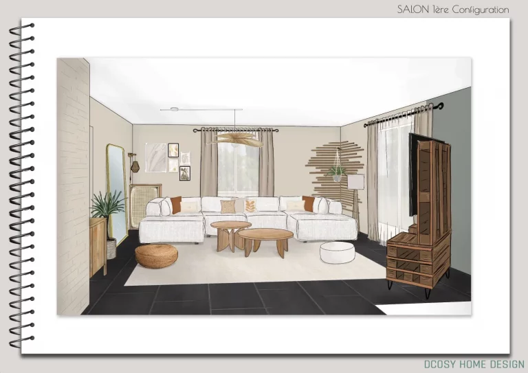 Mise en ambiance coté salon