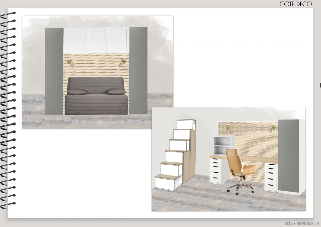 Photomontage chambre d'amis