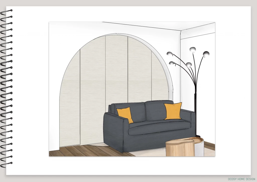 séparation Espace jour / chambre